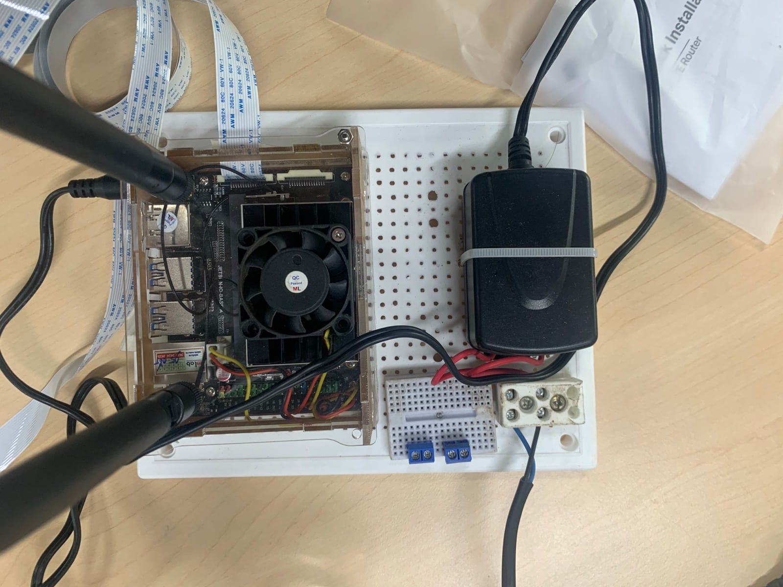 Benchtop prototyping of the edge AIoT computing board
